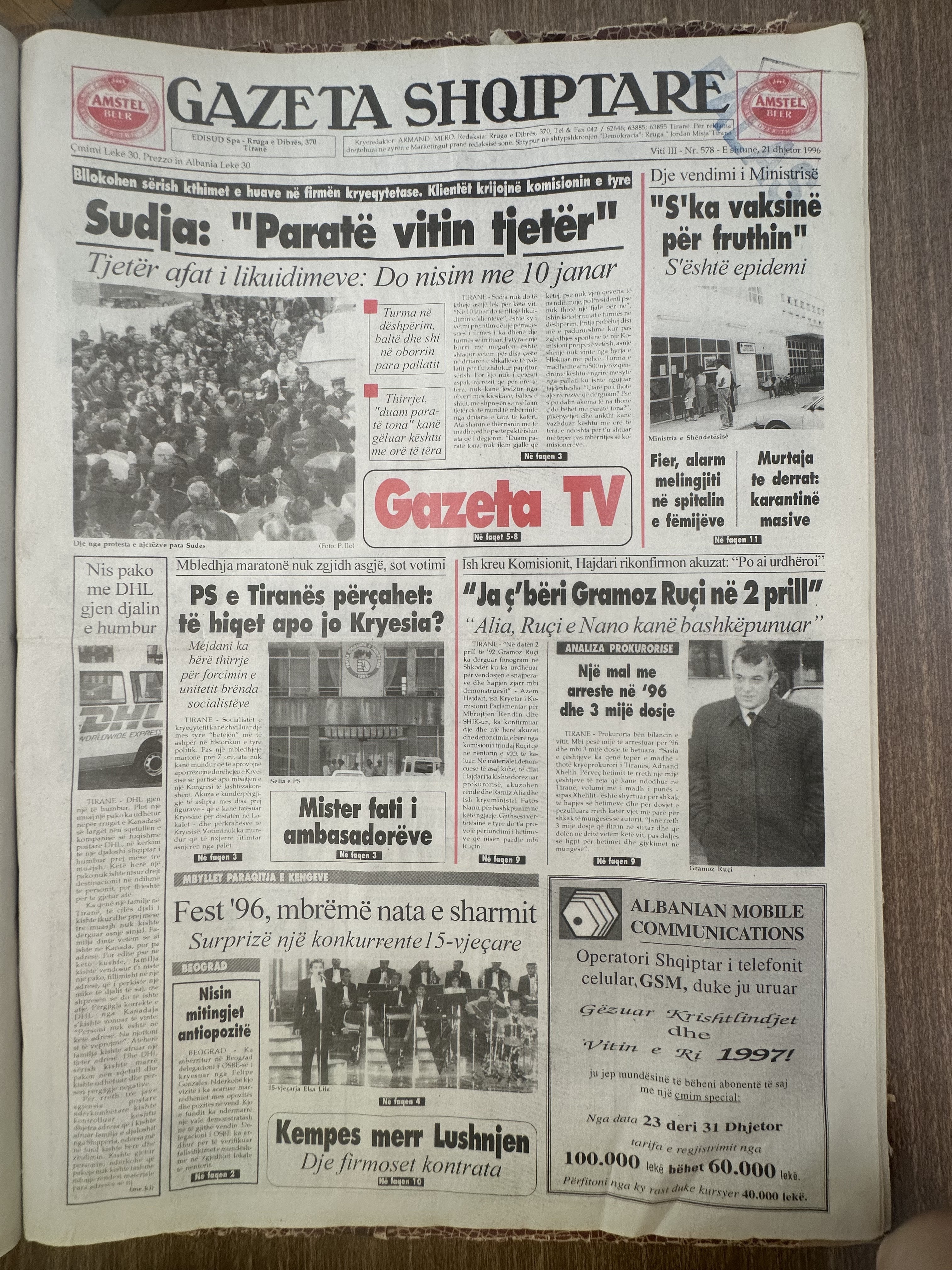 Gazeta Shqiptare 1998-09-21